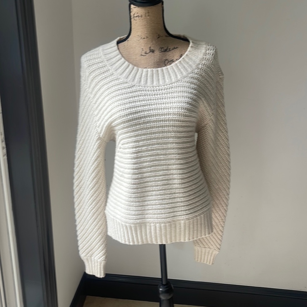 Oversized Cream Sweater by Paper Denim and Cloth